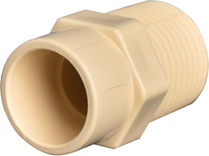 3/4" 10pcs CPVC Male Adapter Fittings Coupling Beige | Male Thread to Slip ( - Image 3