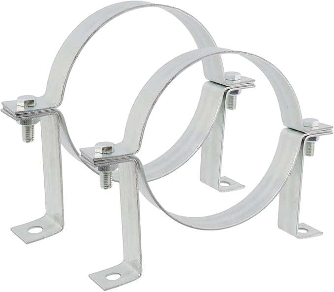 Dnyta 2 Pcs 6 Inch Vent Wall Strap, Gas Vent Pipe Strap, Tube Clamps | Chimney by Dnyta