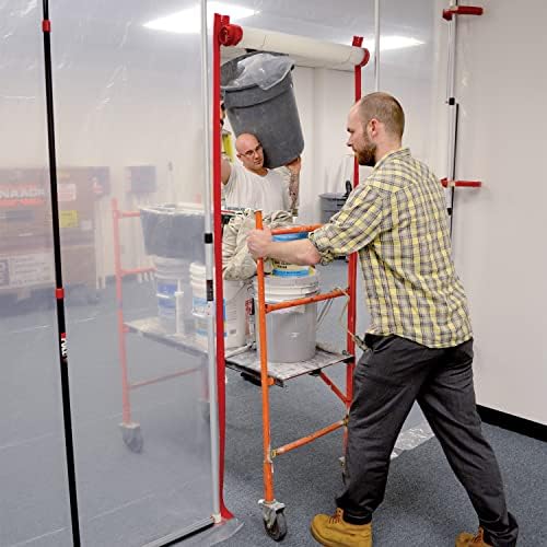 Trimaco 12 ft White Dust Containment Pole 2-Pack and ZipWall Heavy-Duty 7 ft - Image 7
