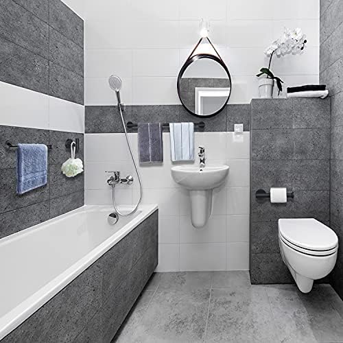 Nolimas Matte Black Bath Towel Bar Single Bars Towel Rack Rod Classic Wall - Image 2