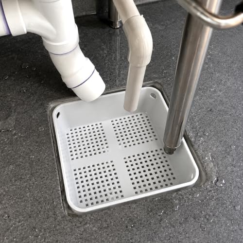 4 Pcs 8.3 Inch Floor Sink Drain Cover, Square Drain Basket Alternative - Image 5