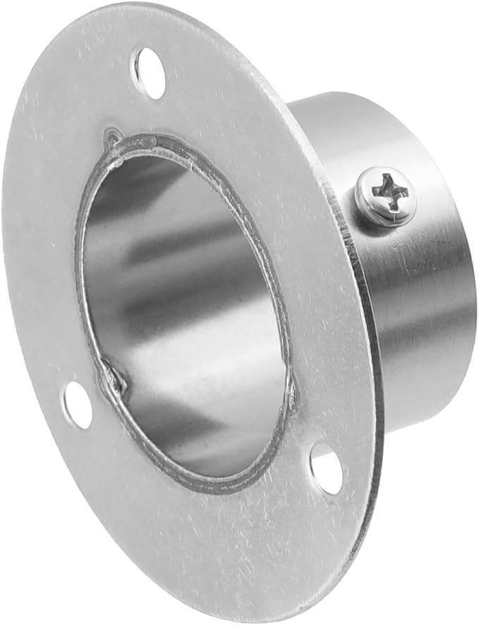 Antrader Closet Rod Flange, Stainless Steel 1.5 Inch Dia. Adjustable Socket - Image 4