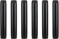 6 Pack 3/4" × 6" Pre-Cut Black Metal Pipe, Industrial Steel Fits Standard Three by GeilSpace