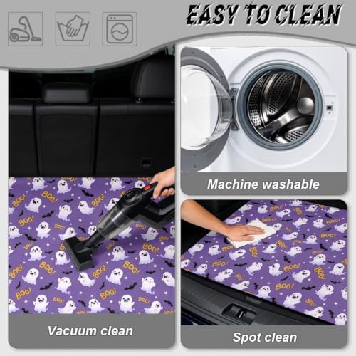 Purple Ghost Boo Universal Moving Trunk Mat 29"x39" – Heavy Duty Waterproof - Image 5