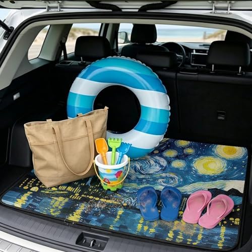 Starry Night Universal Car Trunk Mat, Waterproof Cargo Liner - Image 2