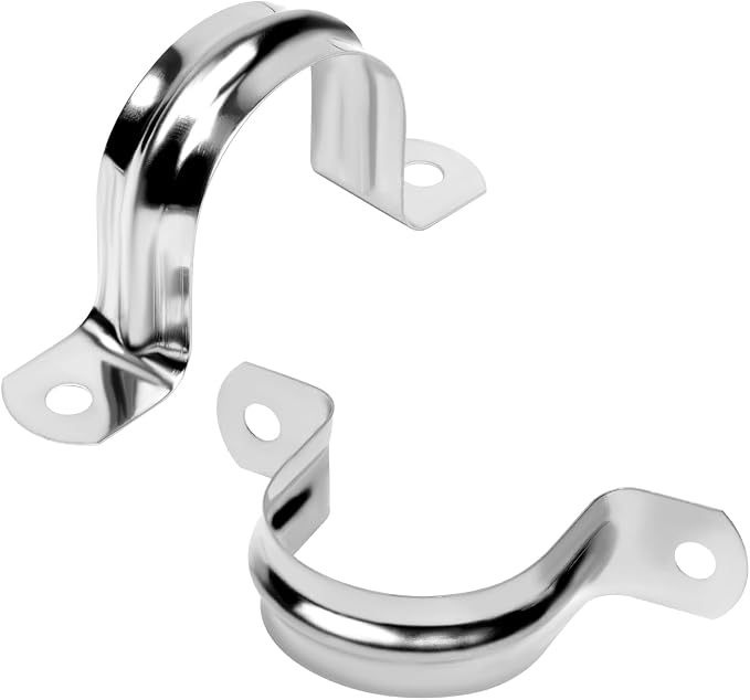 30Pcs 1-9/16 Inch Stainless Steel Conduit Clamps, 2 Hole Strap U Bracket Rigid - Image 7