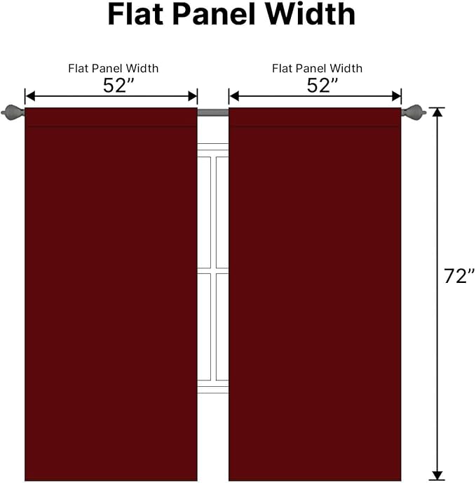 H.VERSAILTEX Christmas Blackout Curtains Thermal Insulated Window Treatment - Image 7