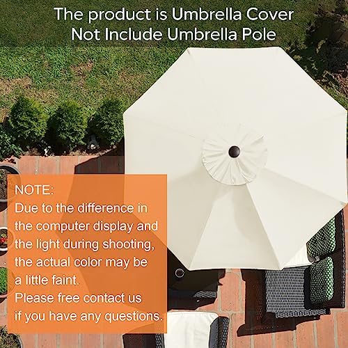 EliteShade USA 9FT Patio Umbrella Replacement Covers 8 Ribs Market Umbrella - Image 2