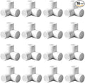 1/2“ Tee PVC Fitting 3 Way Elbow Connector, Furniture Grade 90 Degree Elbow by ANPTGHT