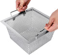 Commercial Floor Drain Strainer Super Large Drainage Area, Double Handle Basket by LOVEERCT