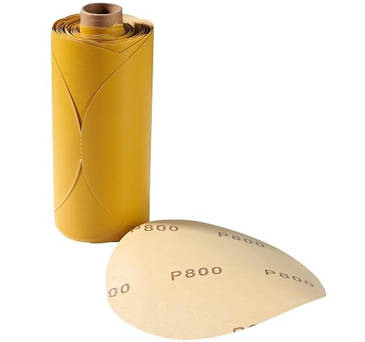 100 PCS 6 Inch PSA Sanding Discs 800 Grit Adhesive Backed Sandpaper Roll by LuckyGuard