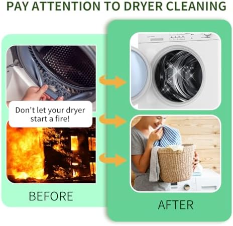 Dryer Vent Cleaner Kit, Refrigerator Coil Brush & Crevice Cleaning Brush - Image 2
