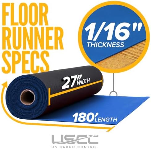 US Cargo Control 27 Inch x 180 Feet Neoprene Floor Runner, Large Reusable Floor - Image 2