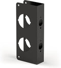 Door Knob Reinforcement Plate, Matte Black, Fits 1-3/8" Doors, 2-3/8" Backset by NAUBEA
