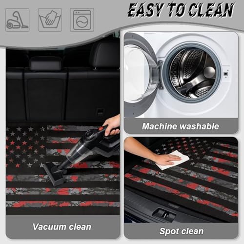 Distressed Red Flag Universal Cargo Liner 29"x39" - Image 5