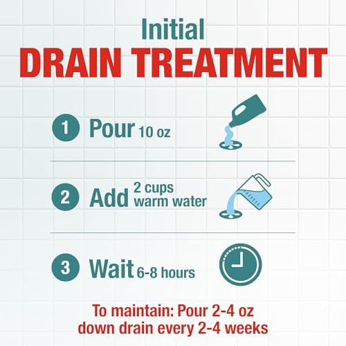 Drano Max Build Up Remover Drain Cleaner, Enzymes & Probiotics Prevents Clogs & - Image 6