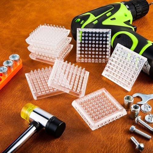 Jetec 16 Pcs Carpet Protectors Furniture Leg Spiked Caster Cups - Image 6