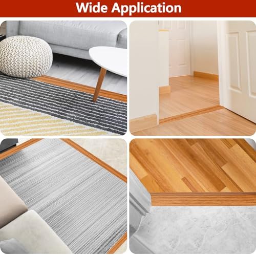 ToLanbbt 3.3Ft Floor Transition Strip Self Adhesive Carpet to Tile Floor Edging - Image 6