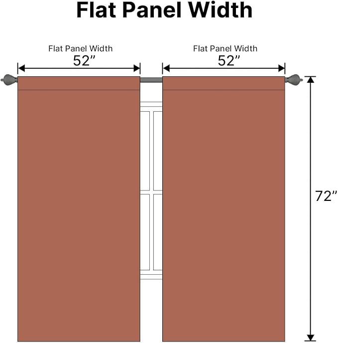 H.VERSAILTEX Blackout Curtains Thermal Insulated Window Treatment Panels Room - Image 7