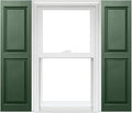 Homeside Raised Panel Vinyl Shutter 1 Pair 14-1/2in. x 55in. 490 Green by Polaris