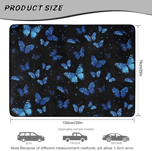 Blue Butterfly Beach Gear Trunk Mat 29"x39" - Image 7