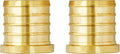 2-Pack 1 Inch PEX Plug End Cap Fittings | Brass by SUNGATOR