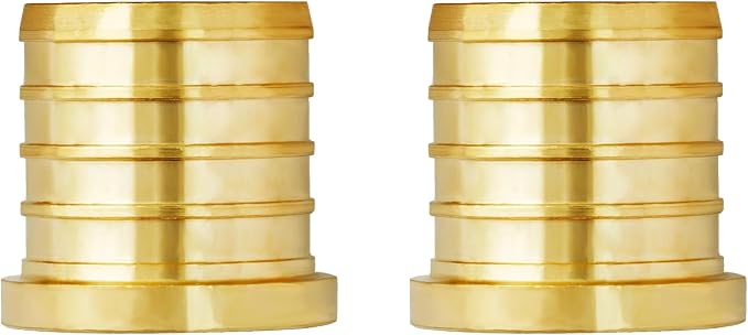 2-Pack 1 Inch PEX Plug End Cap Fittings | Brass by SUNGATOR