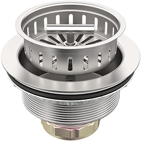 BOTEMY B9171 Kitchen Sink Drain 3 1/2 Inch Kitchen Sink Drain Strainer Assmebly by BOTEMY