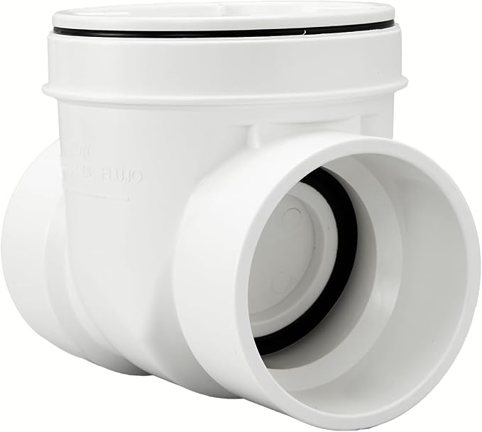 6 Inch Pvc Backwater Valve, Sewer Check Back Flow Preventer Drain Backflow - Image 5