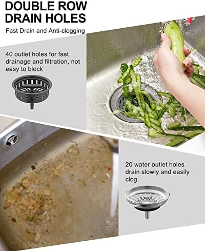 BOTEMY B9171 Bronze Kitchen Sink Drain Kit 3 1/2 Sink Strainer - Image 6