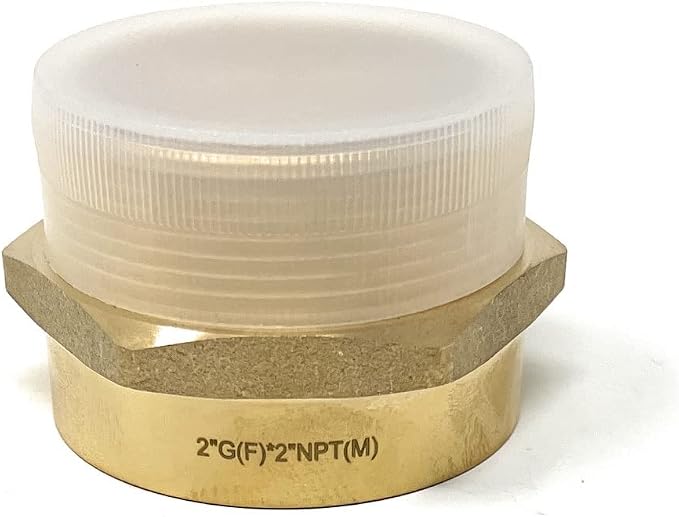 Cascada 2" G Thread Female to 2" NPT Thread Male Pipe Fitting Adapter - Image 6