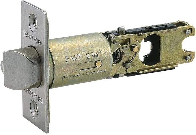Design House Pro Series Entry Door Latch, Satin Nickel | 2-Way Adjustable by DesignHouse