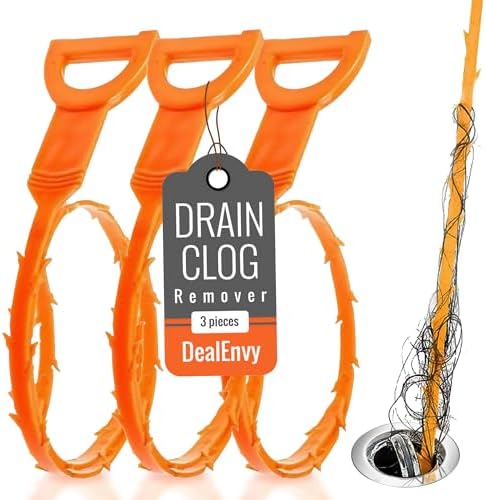 3 Pack 19.7in Drain Snake Hair Clog Remover by Unknown
