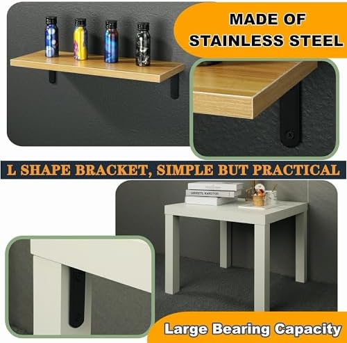Alise 4Pcs Floating Shelf Brackets - Image 5