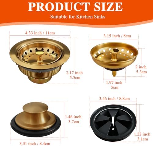 3-1/2 Inch Kitchen Sink Drain Kit - Image 7