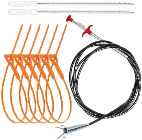 Drain Cleaning Tool Set, Toilet & Sewer by Unknown