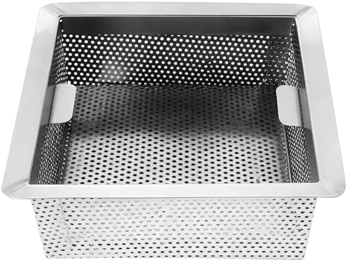 Commercial Floor Drain Strainer, Stainless Steel, 8.7 x 8.7 x 3.1 in, Large by Toyosport