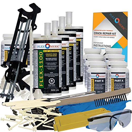 Concrete Foundation Drill Crack Repair Kit by Flexomeric+Crack+Repair+Products