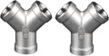 Stainless Steel 304 Tee NPT Female Y Shaped 3 Way Cast Pipe Fitting by Unknown