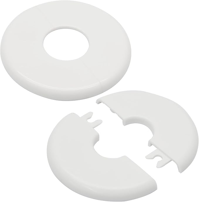 2 Pcs, 28mm Pipes | Self-Adhesive, Plumbing Cover Plates, by Moicstiy
