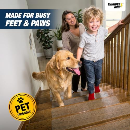 Clear Stair Treads Non-Slip Indoor 30" x 6" 15-Pack - Image 5