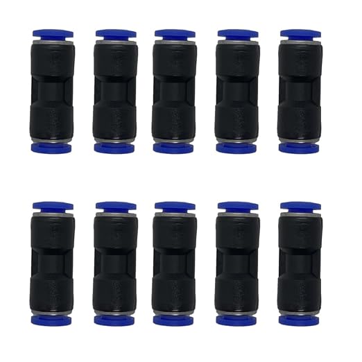 zjxed 1/4" OD x 3/16" OD Pneumatic quick Connector Push to Connect fittings by ROZESAZZ