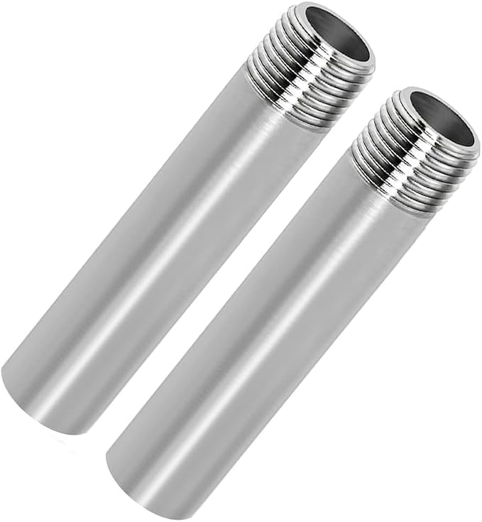 Stainless Steel Pipe Fitting 1/2" NPT Male x 1/2" NPT Female Thread Nipple Cast - Image 2