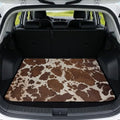 Cow Brown Camping Trunk Mat 29"x39" by Darisoco