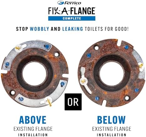 Fernco Fix-A-Flange Complete Toilet Flange Repair Kit, Universal Water Closet - Image 6