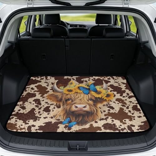 ELEQIN Trunk Mats for Cars SUV Sedan Truck Non Slip Backing Heavy Duty Cargo by ELEQIN