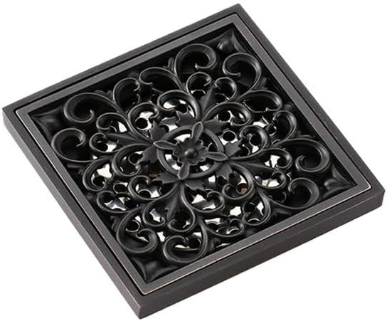 1pc Black Square Floor Drain 10 * 10cm by Unknown