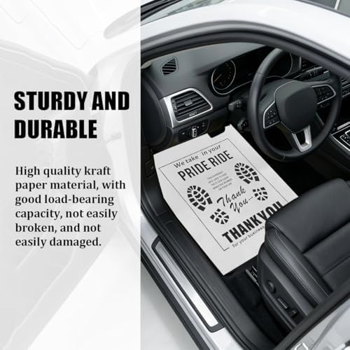 50PCS 16 x 20 Car Paper Floor Mat, Disposable Kraft Paper Vehicle Floor Foot - Image 5