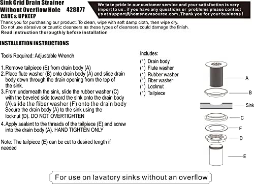 Artiwell Grid Drain Strainer Assembly Without Overflow - Image 6
