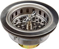 Keeney 1433SS 3-1/2-in dia Twist and Lock Sink Strainer by Plumb+Pak